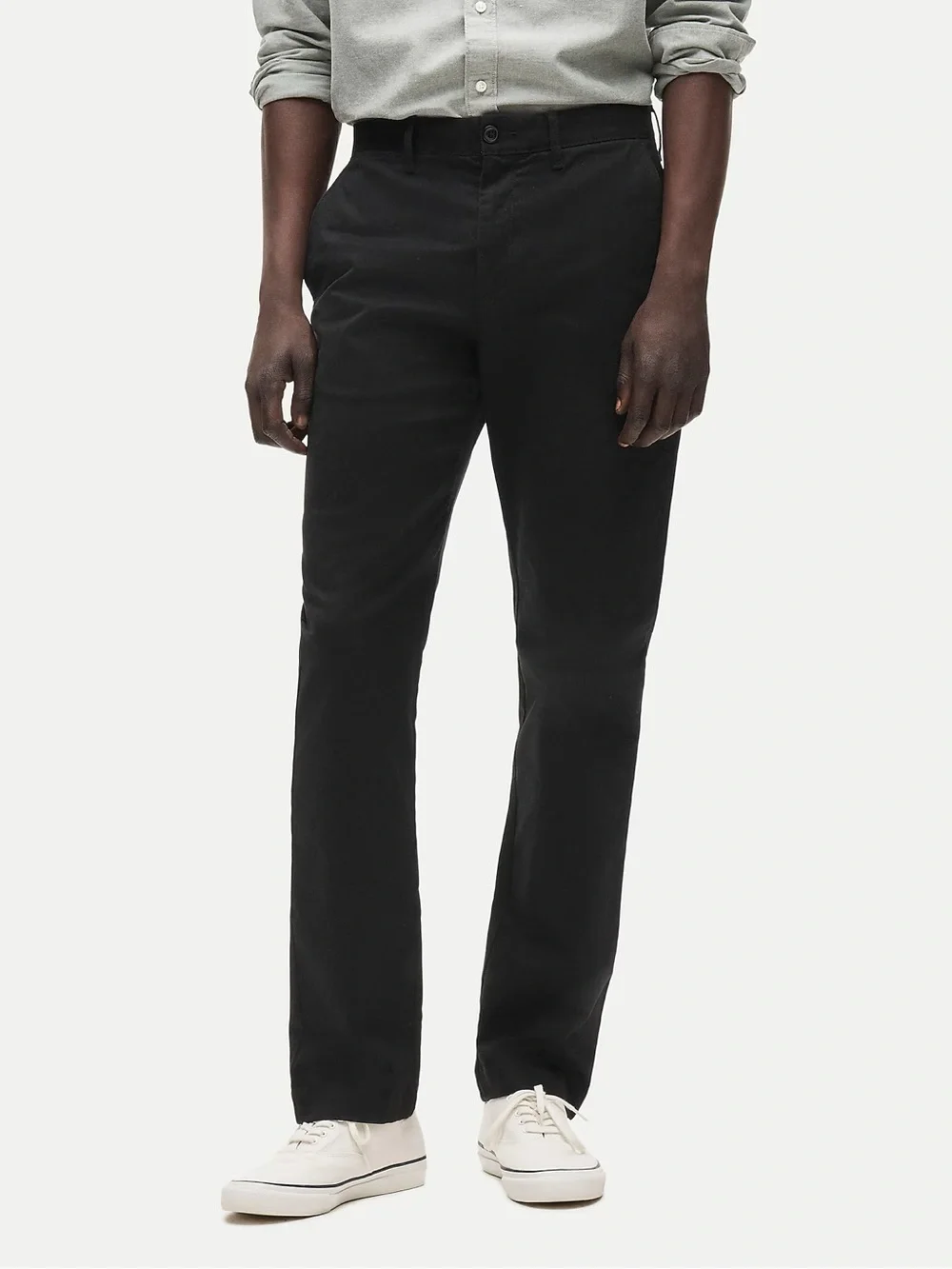 J. Crew 770M Straight-fit stretch chino pant in Black Size 34/32 NWT $98 AR886